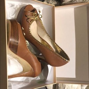 Women’s Michael Kors Bennet Peep platform heel 7M